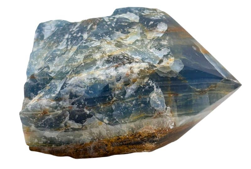 aquatine calcite - geslepen punt 1 - gems&shine