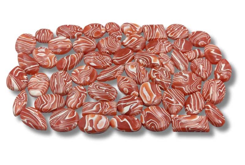 fake rhodochrosite - qaazi gems etsy