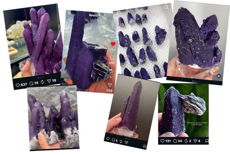 kwarts met fluoriet huangang - social media posts
